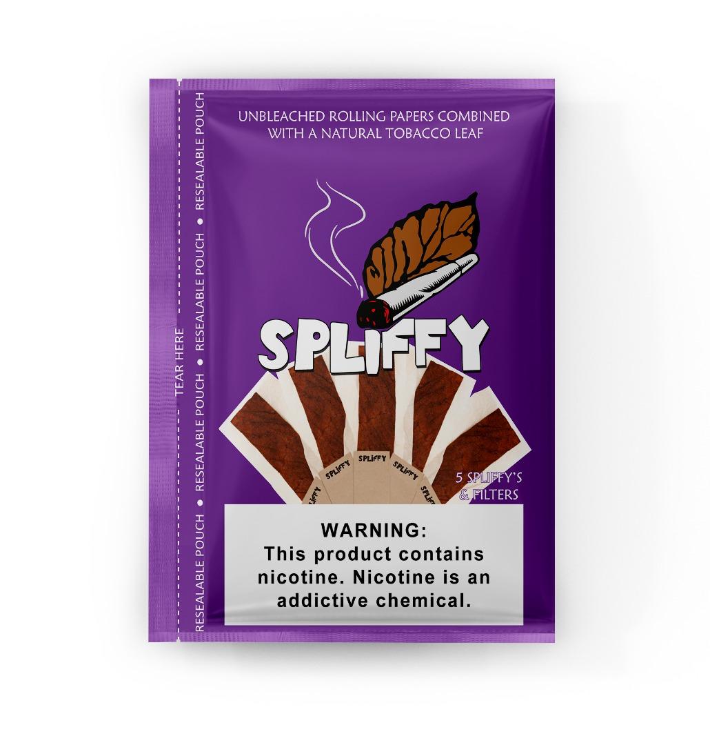 Spliffy Paper Single Pouch (5 Spliffys - Tobacco Potency: Light)